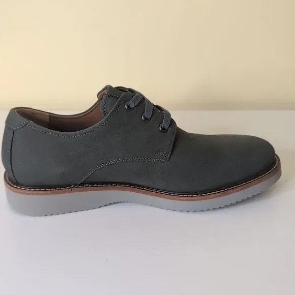 Dunham Men's 8 2E Clyde Plaintoe Dark Grey Suede Shoes, NEW - Picture 11 of 13